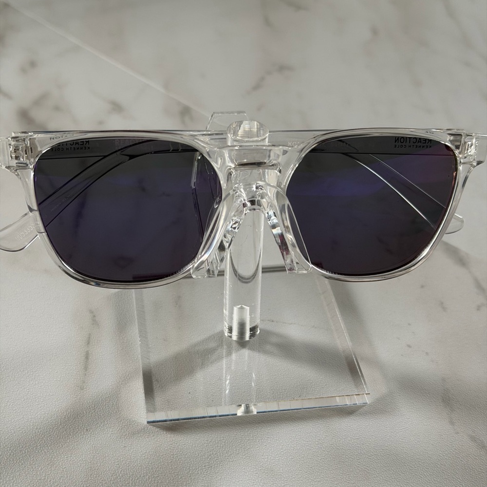 Kenneth Cole Clear Frame Sunglasses NWT Clean Girl Minimalist Quiet Luxury OS